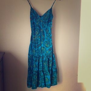 Tropical linen dress